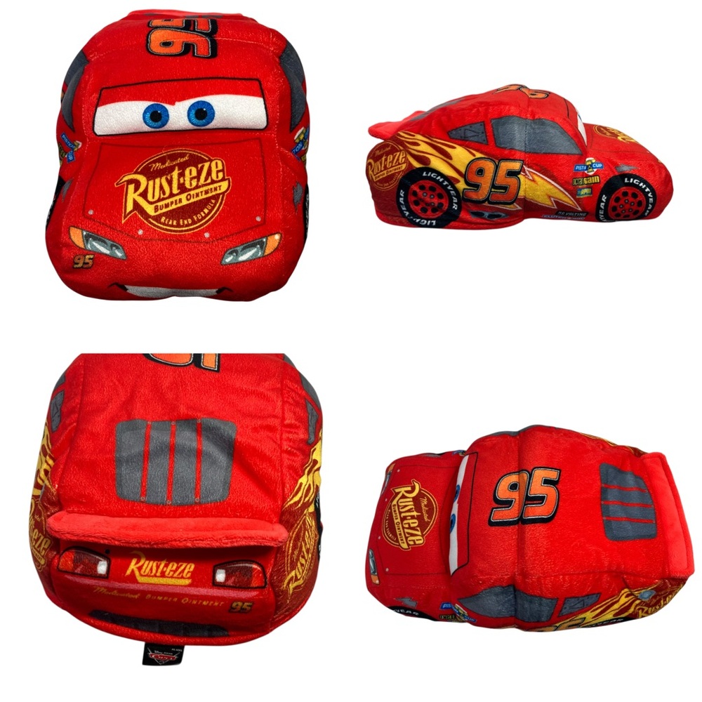 Disney Pixar Cars 3 Flip a Zoo Lightning McQueen Cruz Ramirez 14” Plush 2017 - Picture 6 of 9